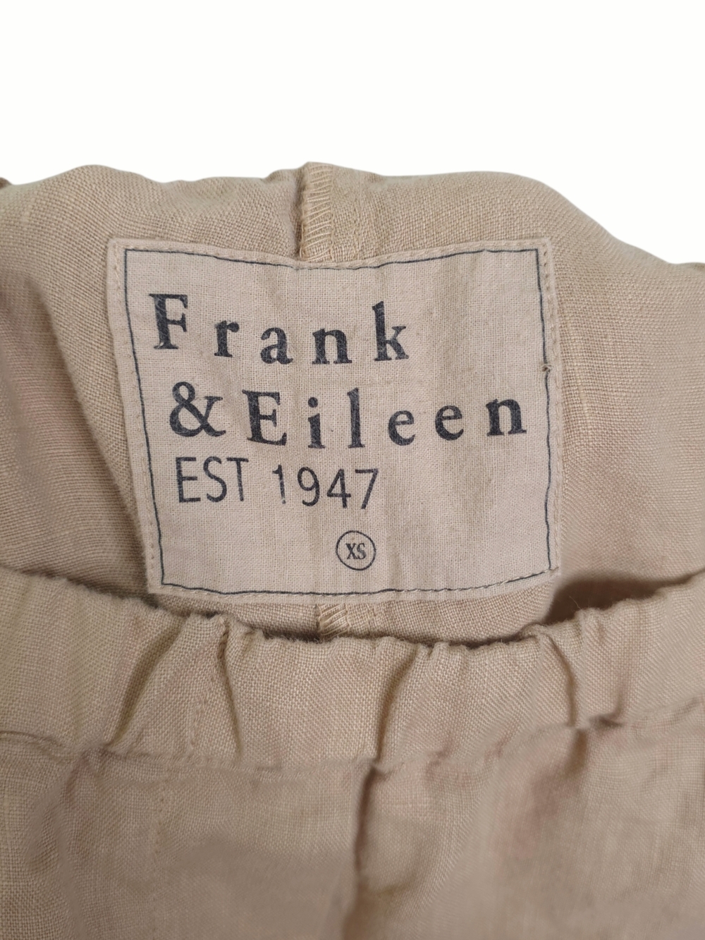 Frank & Eileen Tuscany Getaway Set Biscuit Tan Eileen Shirt Maisie Pant Size XS - Picture 7 of 10